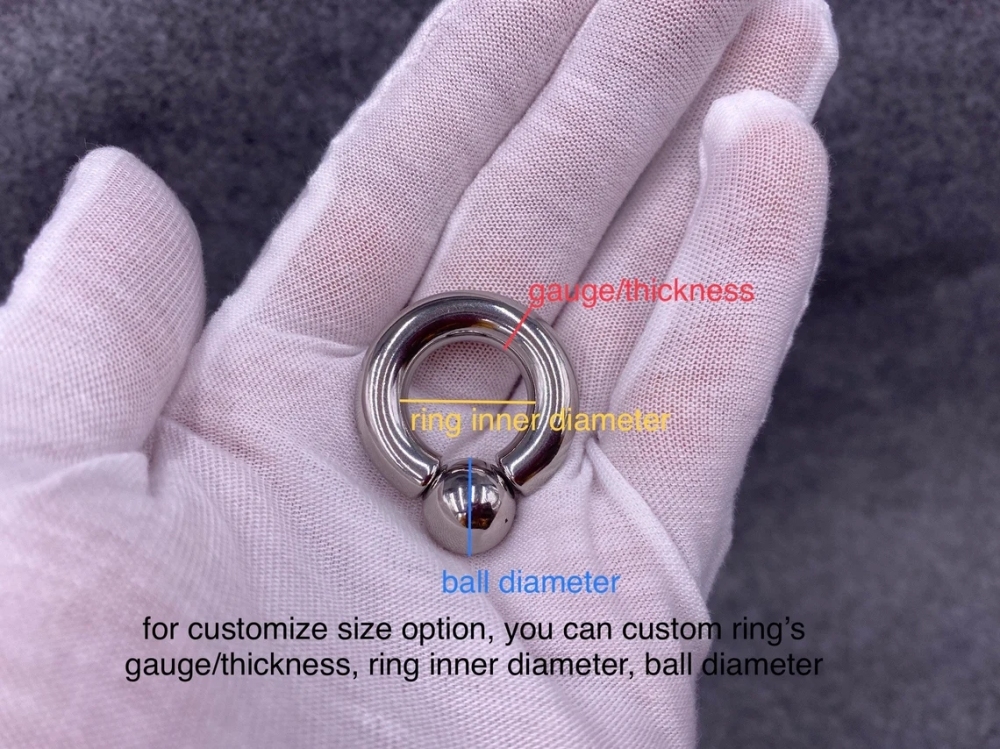 Custom Screw On Captive Bead Ring
