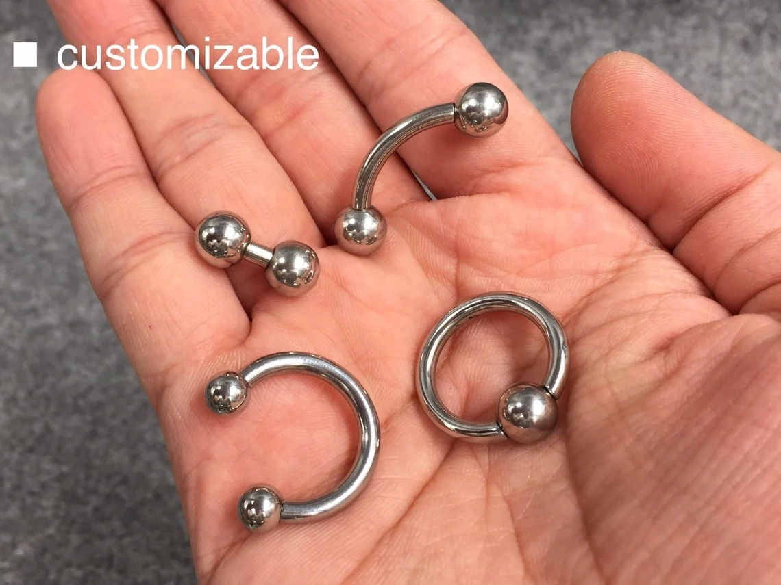 Customize Surgical Steel Body Jewelry Titanium Piercing Jewelry