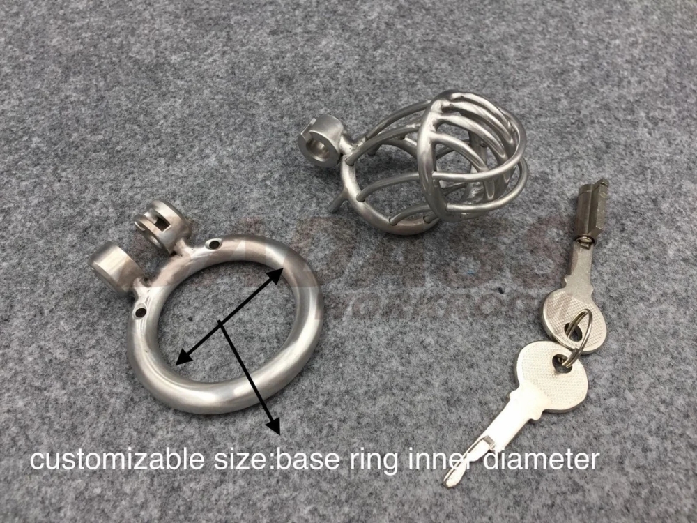 BA-21 Prevent Glans Exposed Customizable Chastity Cage Stainless Steel/titanium Cock Cage