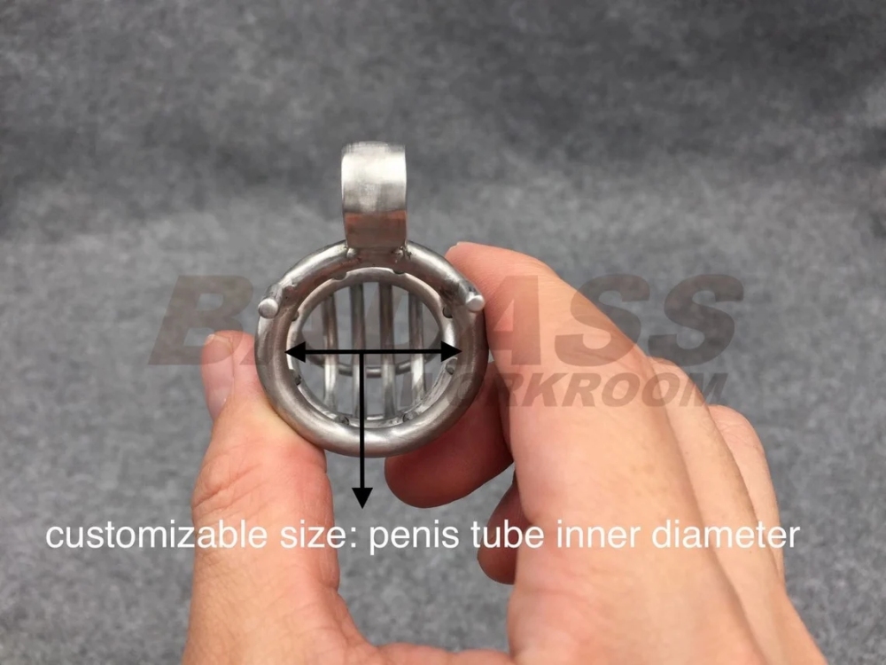BA-21 Prevent Glans Exposed Customizable Chastity Cage Stainless Steel/titanium Cock Cage
