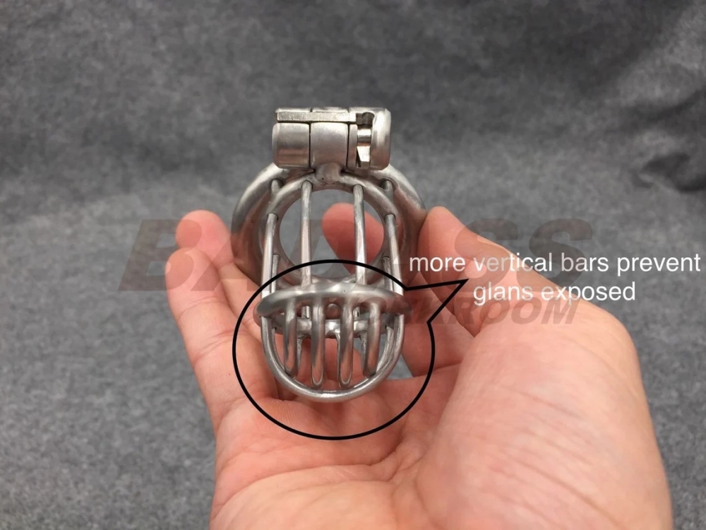 BA-21 Prevent Glans Exposed Customizable Chastity Cage Stainless Steel/titanium Cock Cage