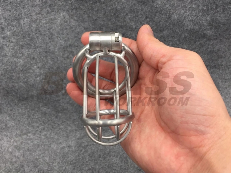 BA-20 Customize Chastity Cage Using Stealth Lock Stainless Steel/Titanium Cock Cage