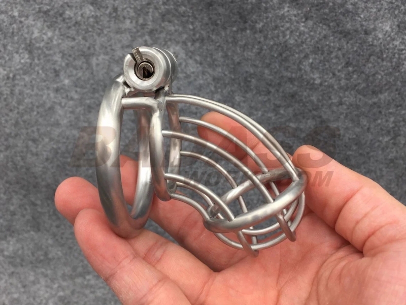 BA-20 Customize Chastity Cage Using Stealth Lock Stainless Steel/Titanium Cock Cage