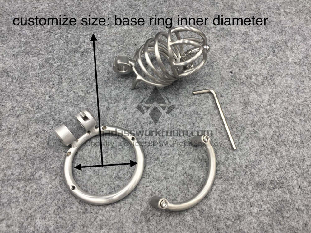 BA-04 Customize Chastity Cage Easy To Pee Stainless Steel/Titanium Cock Cage
