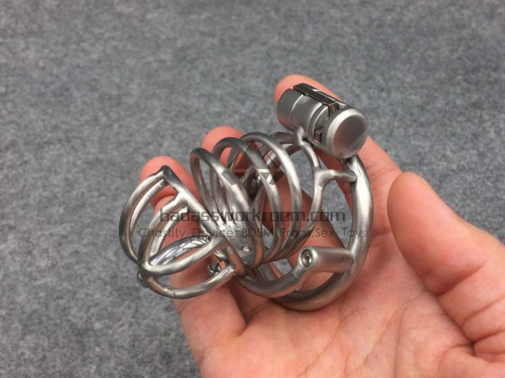 BA-04 Customize Chastity Cage Easy To Pee Stainless Steel/Titanium Cock Cage