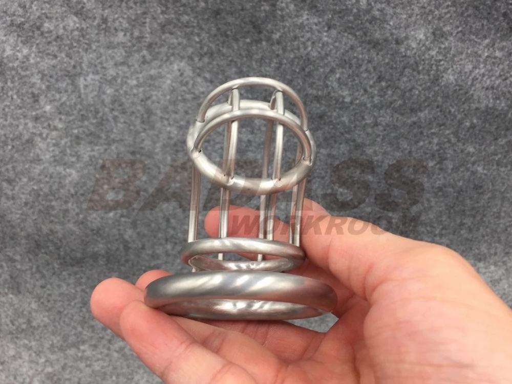 BA-20 Customize Chastity Cage Using Stealth Lock Stainless Steel/Titanium Cock Cage