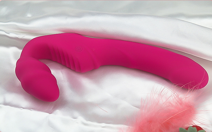 Strapless Strapon Dildo Vibrator Female Double Vibrating G Spot Adult Sex Toys