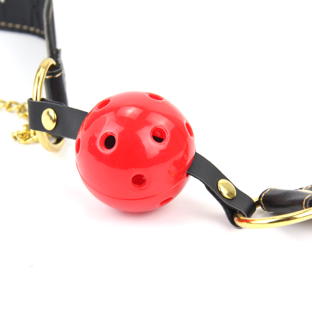 Breathable Mouth Gag with Nipple Clamps