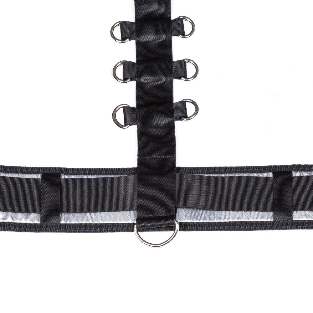 Bondage Gear Handcuffs Ankle-Cuffs Upper Body Strap Reflexive Strap Combination