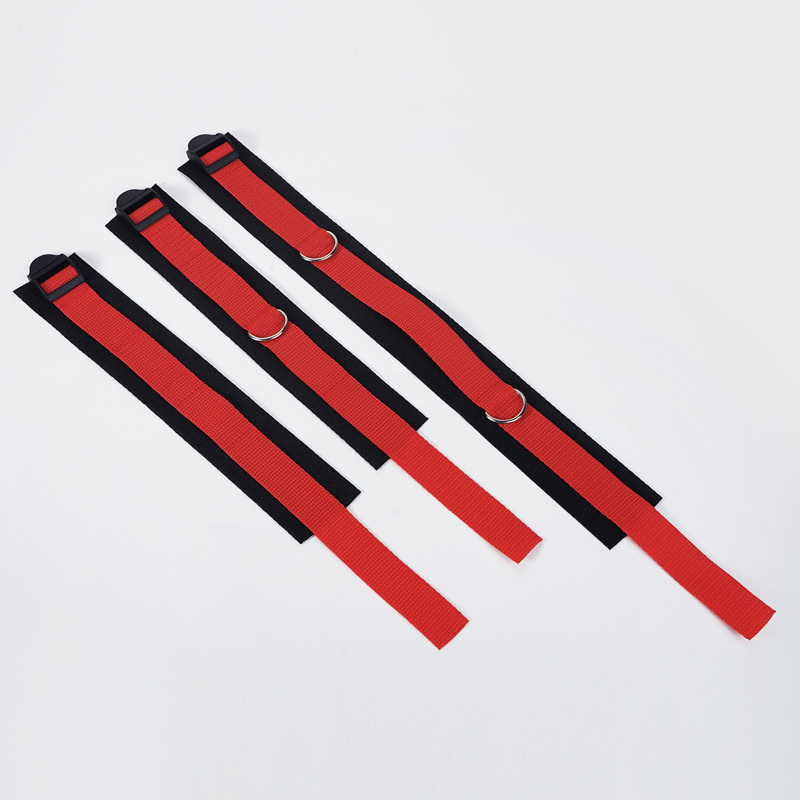 Bed Restraint Strap Set Collar Handcuffs Ankle-Cuffs