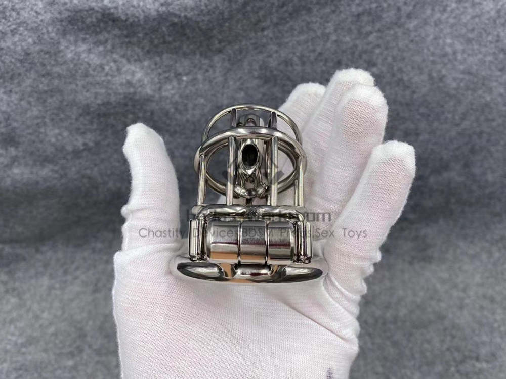 BA-20P Customize Chastity Cage Using Stealth Lock Stainless Steel/Titanium Cock Cage