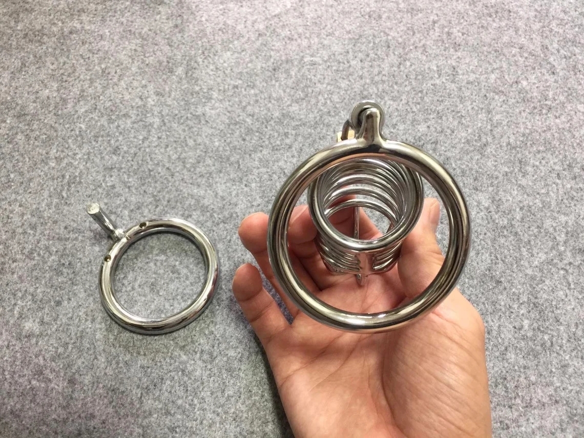 Customize Separate Base Ring for Chastity Cages Use Padlock