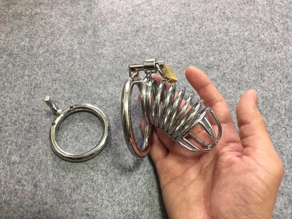 Customize Separate Base Ring for Chastity Cages Use Padlock
