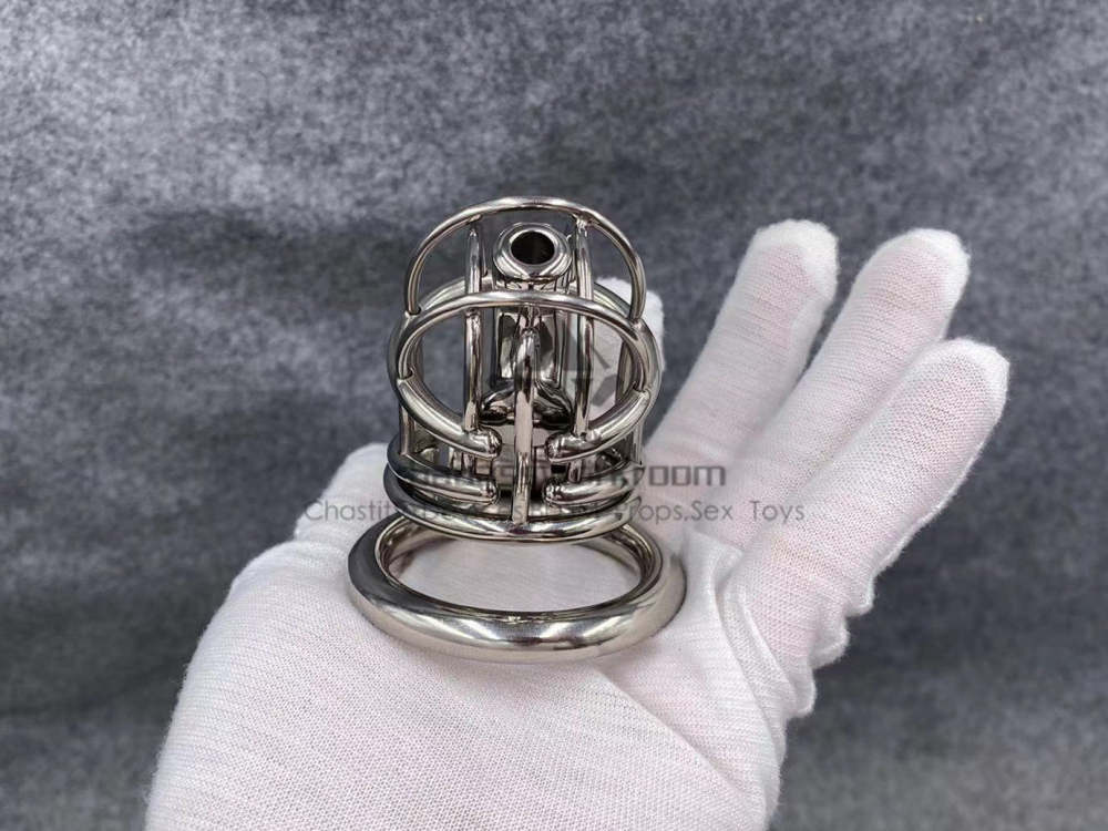 BA-20P Customize Chastity Cage Using Stealth Lock Stainless Steel/Titanium Cock Cage