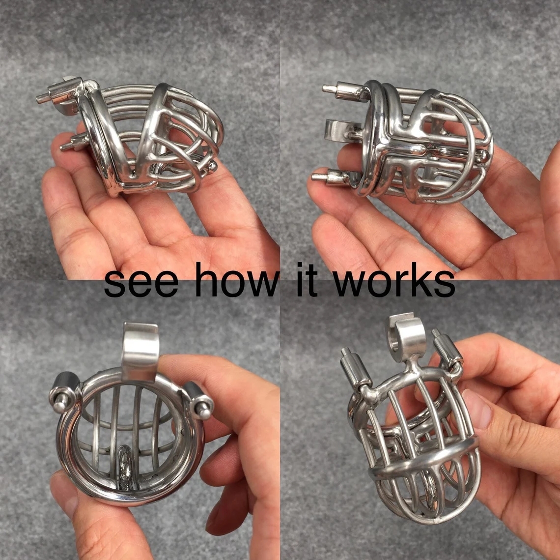 Custom Integrated PA Hook for Chastity Cage