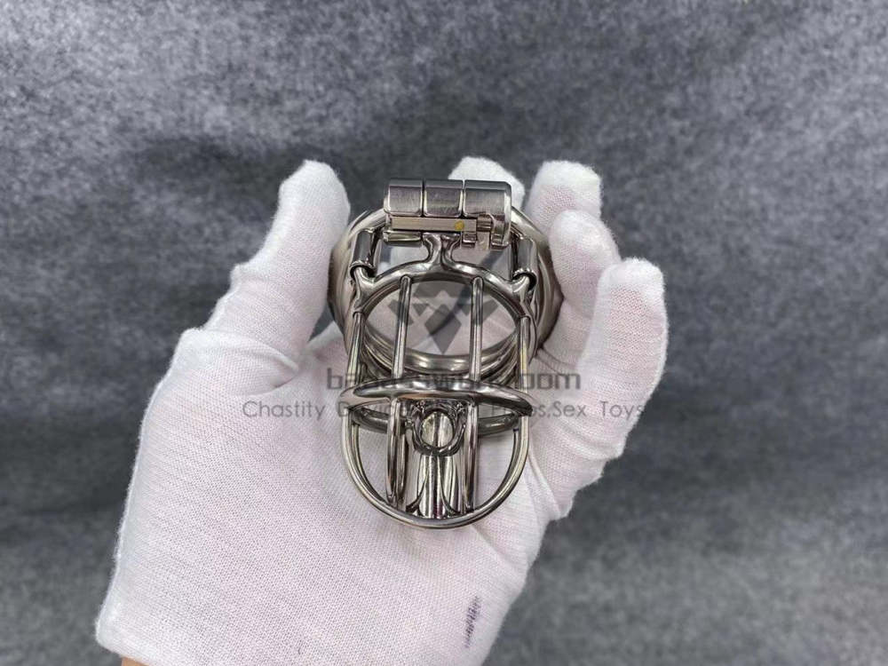 BA-20P Customize Chastity Cage Using Stealth Lock Stainless Steel/Titanium Cock Cage