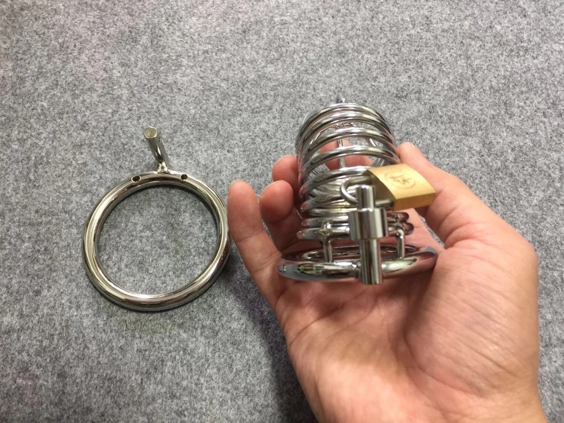 Customize Separate Base Ring for Chastity Cages Use Padlock