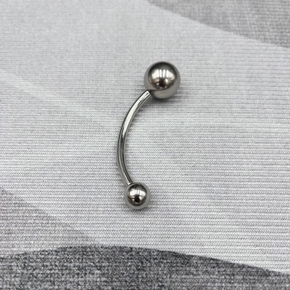 In Stock Gauge/Thickness 3.5mm Titanium Body Jewelry Bent Barbell