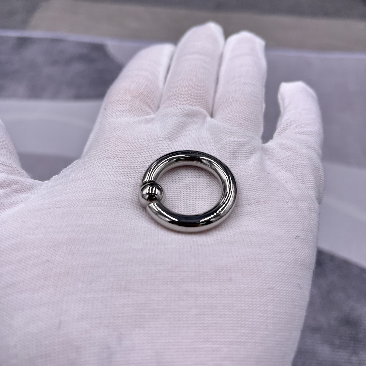 In Stock Thickness 5mm Stainless Steel Body Jewelry Snap Fit Captive Bead Ring