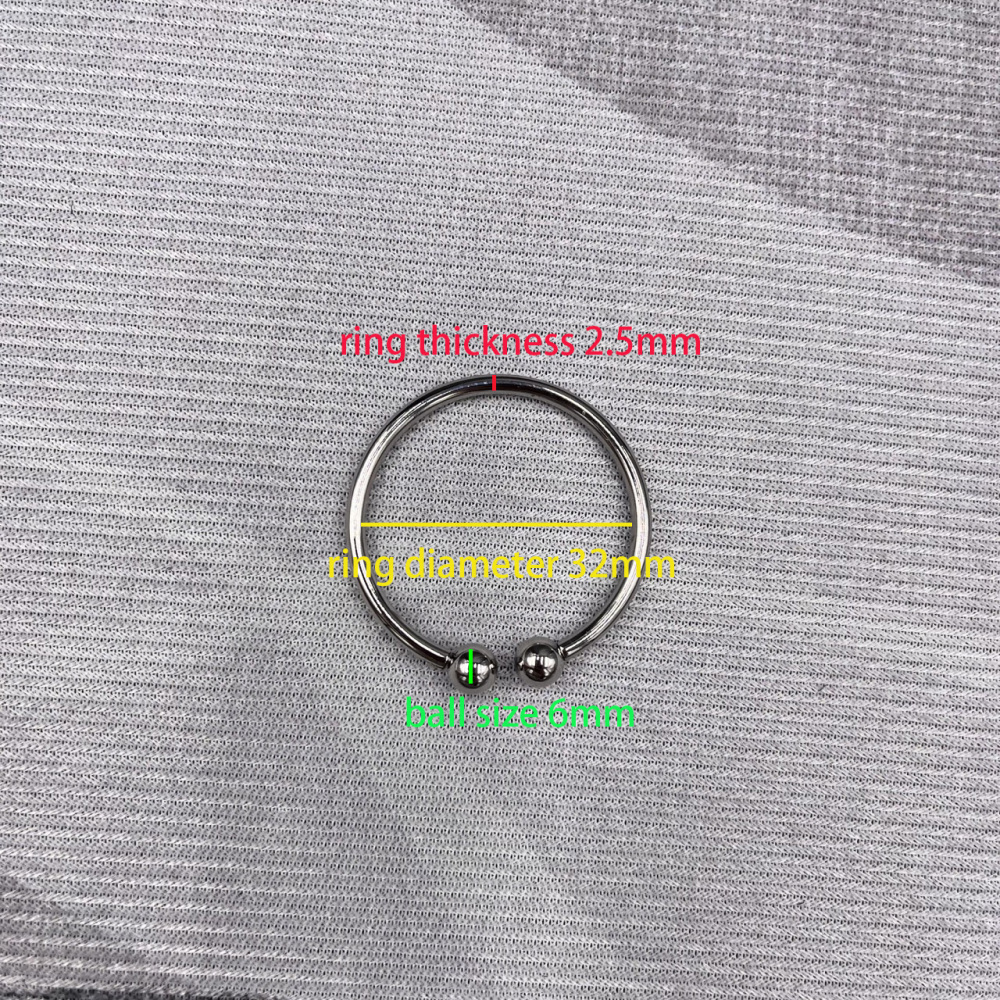 In Stock Ring Thickness 2.5mm Stainless Steel Body Jewelry Circular Barbell
