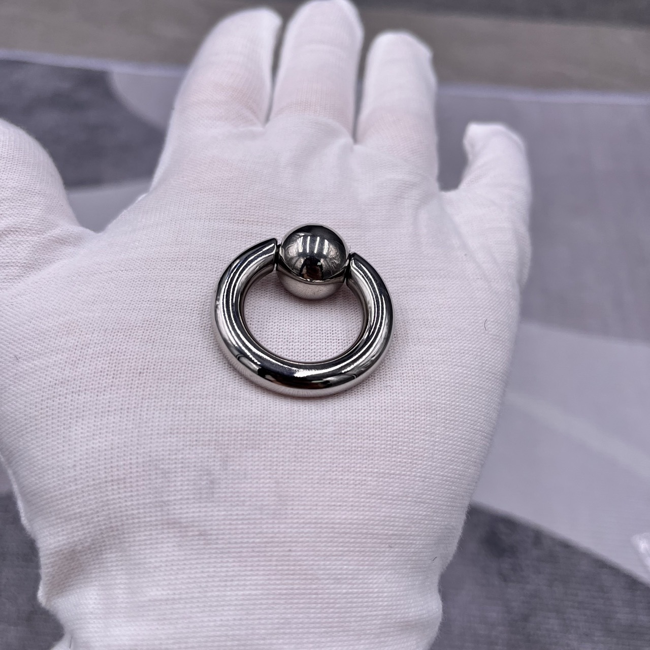 In Stock Thickness 6mm Stainless Steel Body Jewelry Snap Fit Captive Bead Ring