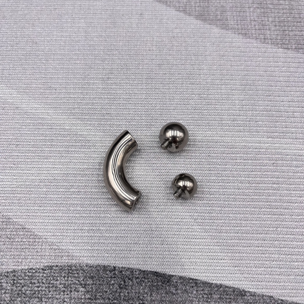 In Stock Gauge/Thickness 9mm Titanium Body Jewelry Bent Barbell