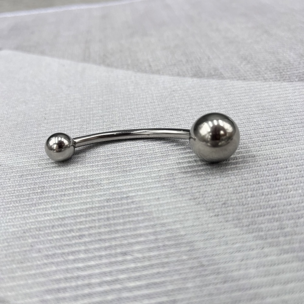 In Stock Gauge/Thickness 3.5mm Titanium Body Jewelry Bent Barbell