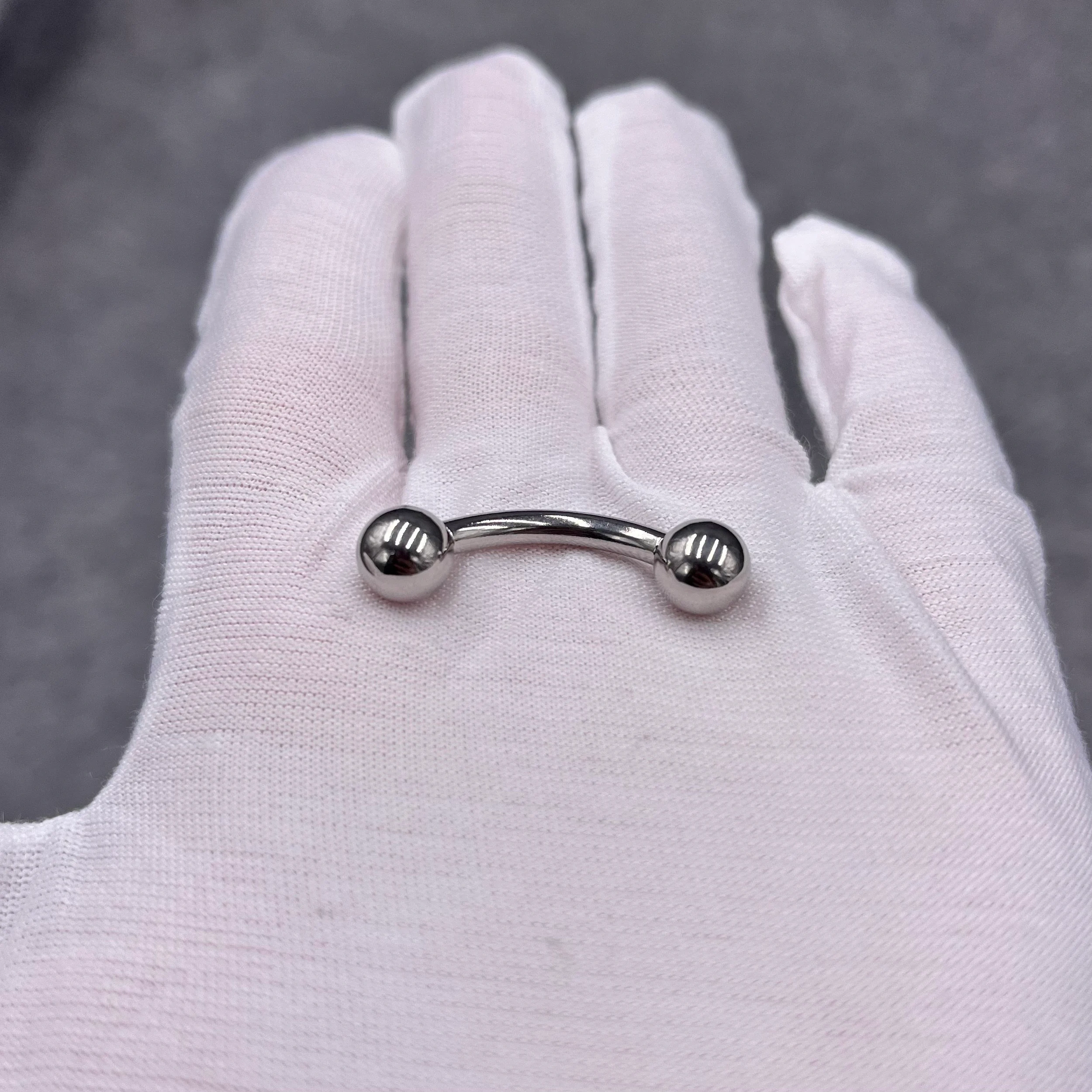 In Stock Gauge/Thickness 3mm Stainless Steel Body Jewelry Bent Barbell