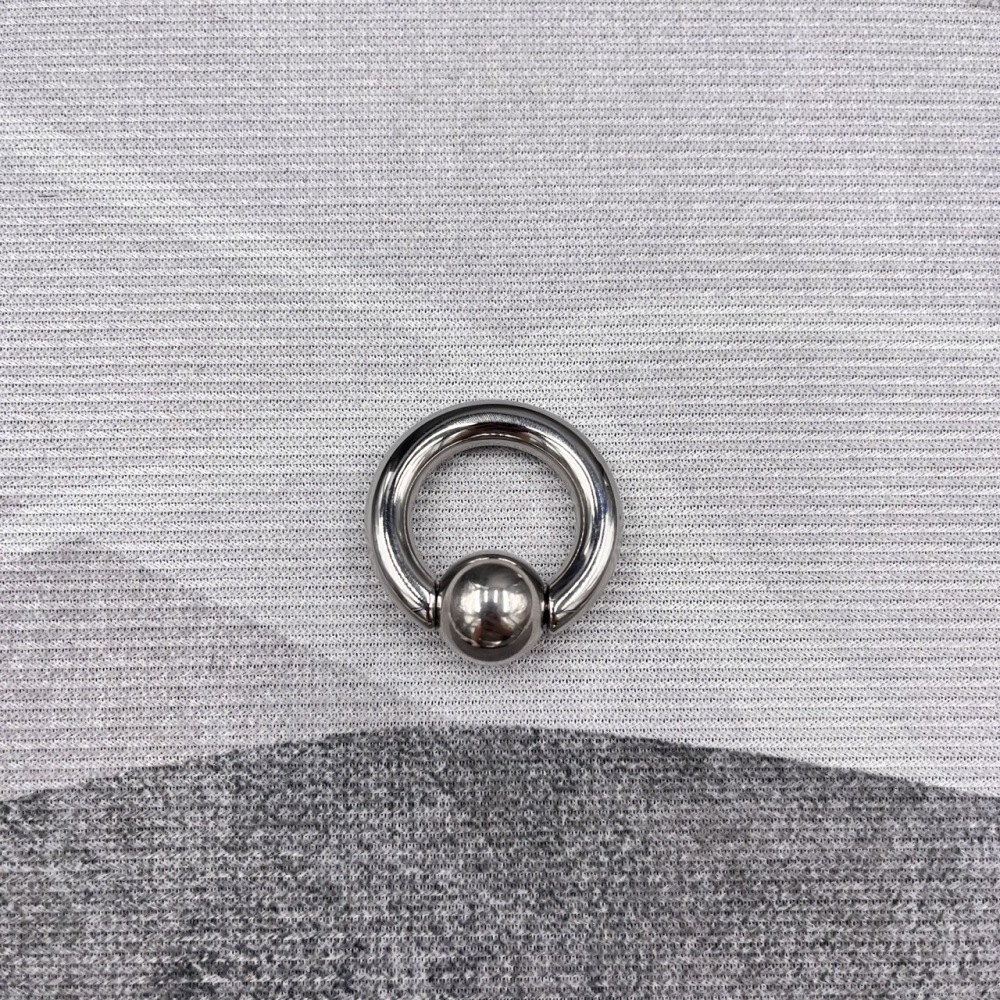 In Stock Thickness 6mm Stainless Steel Body Jewelry Snap Fit Captive Bead Ring