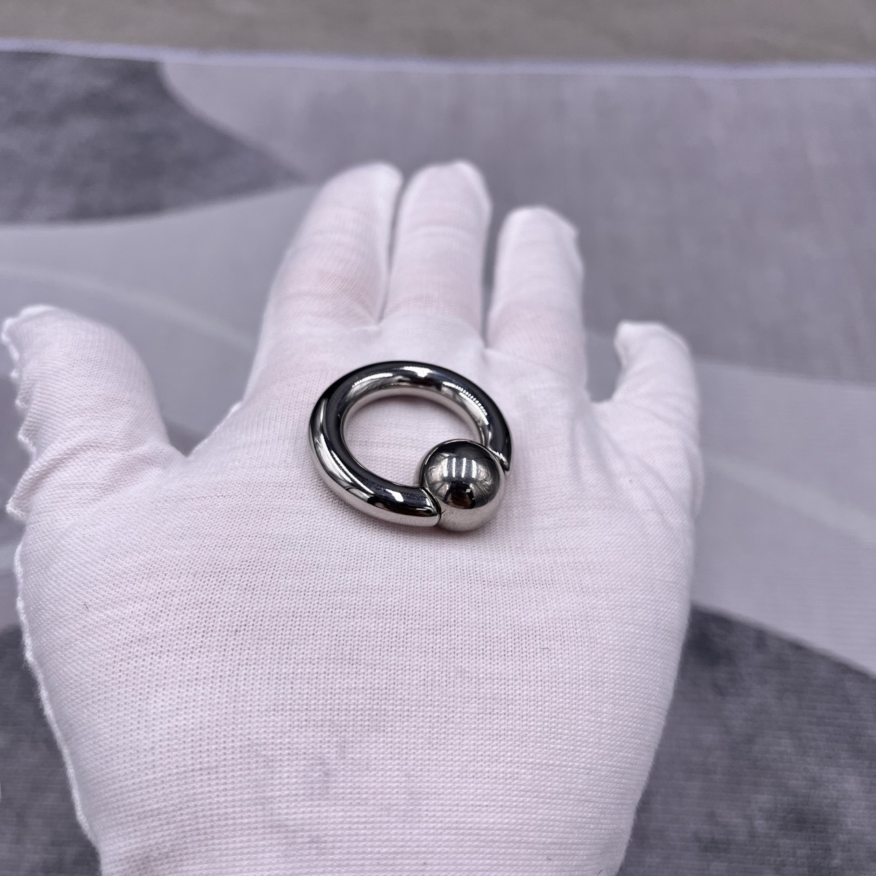 In Stock Thickness 6mm Stainless Steel Body Jewelry Snap Fit Captive Bead Ring