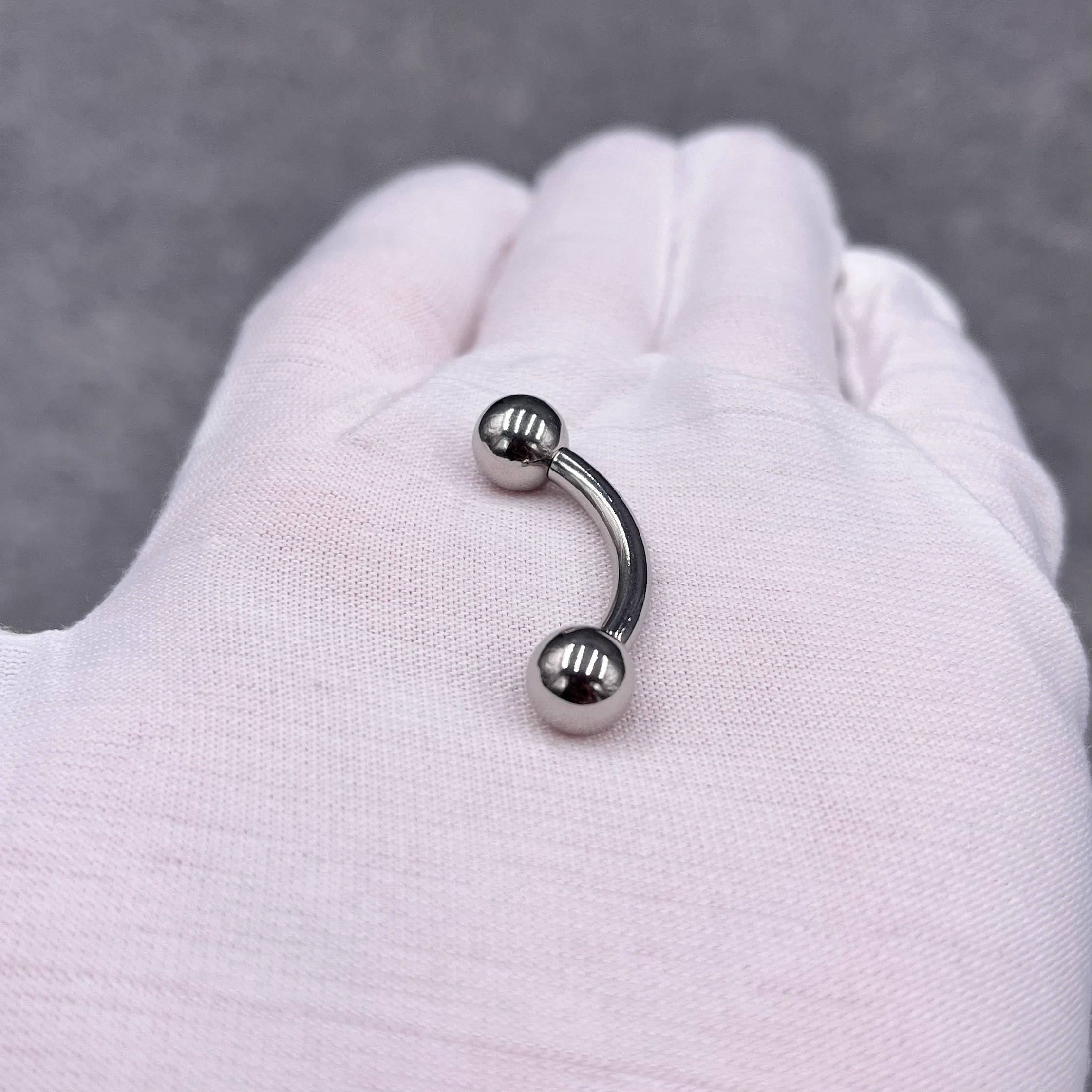 In Stock Gauge/Thickness 3mm Stainless Steel Body Jewelry Bent Barbell