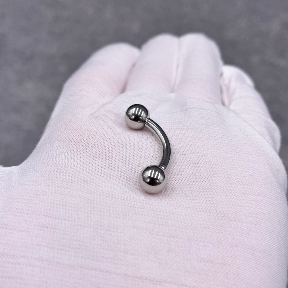 In Stock Gauge/Thickness 3mm Stainless Steel Body Jewelry Bent Barbell