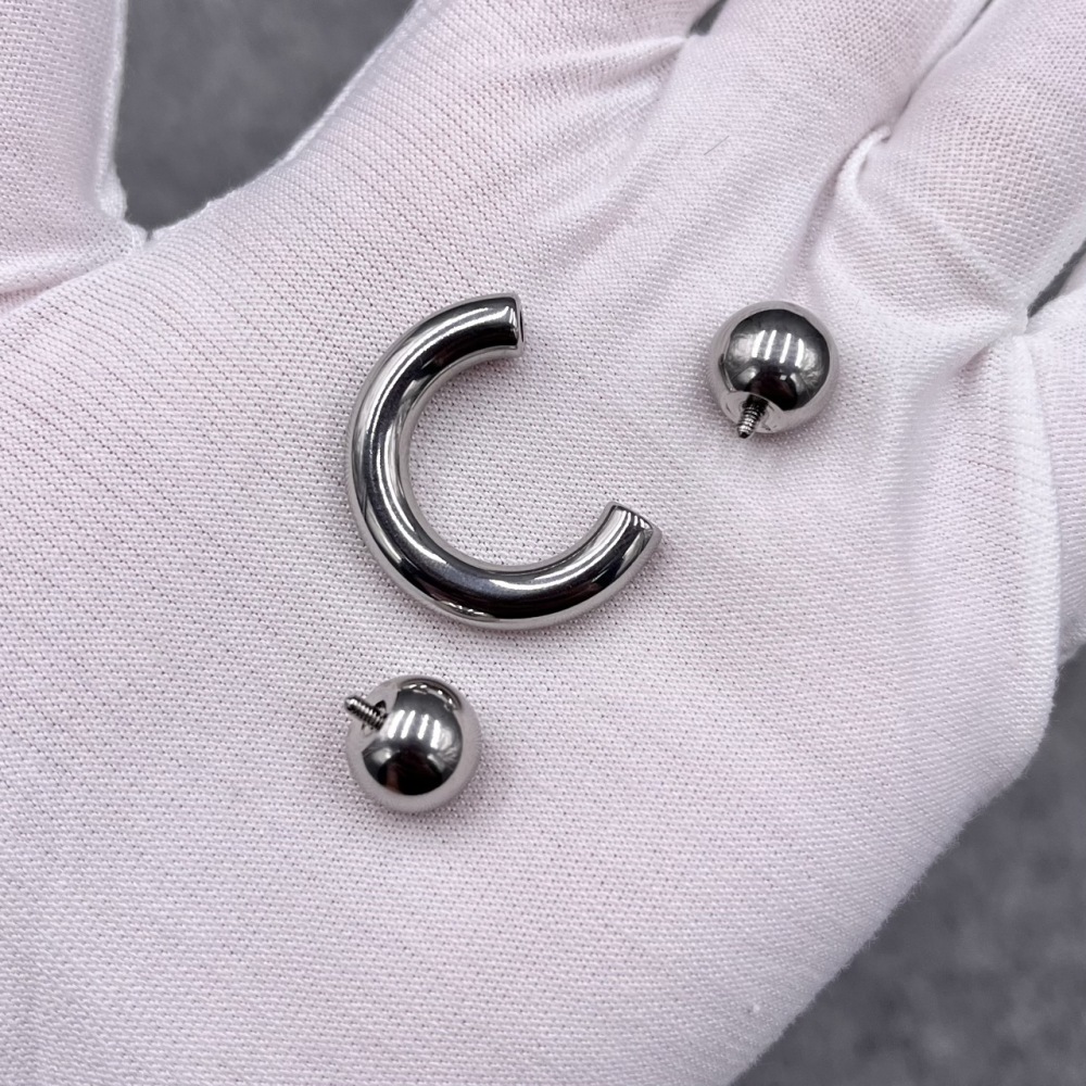 In Stock Ring Thickness 5mm Stainless Steel Body Jewelry Circular Barbell