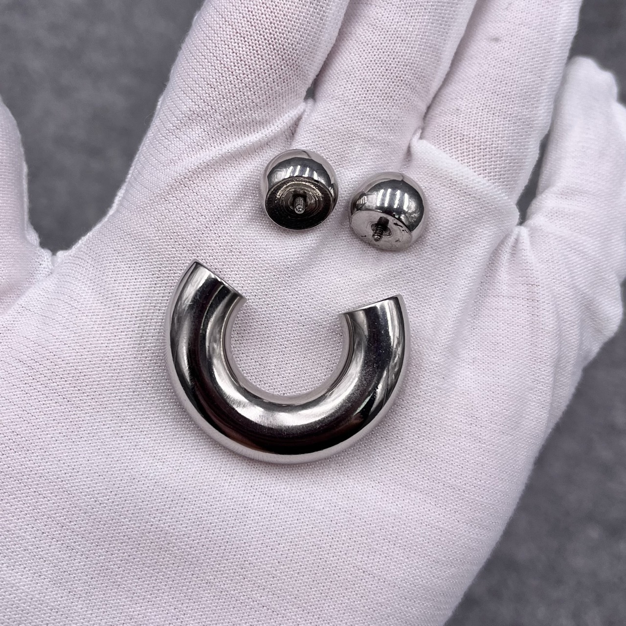 In Stock Ring Thickness 10mm Stainless Steel Body Jewelry Circular Barbell