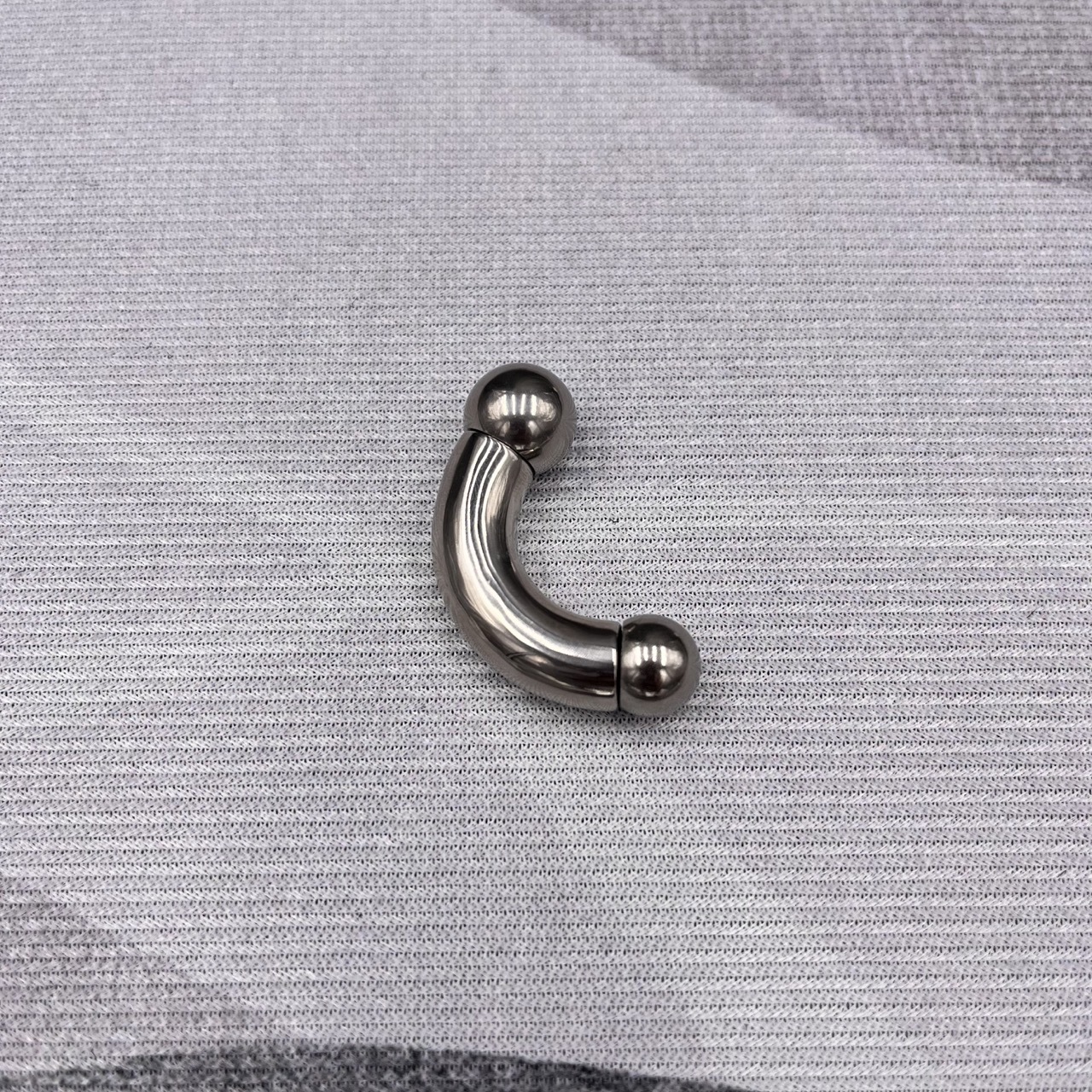 In Stock Gauge/Thickness 9mm Titanium Body Jewelry Bent Barbell