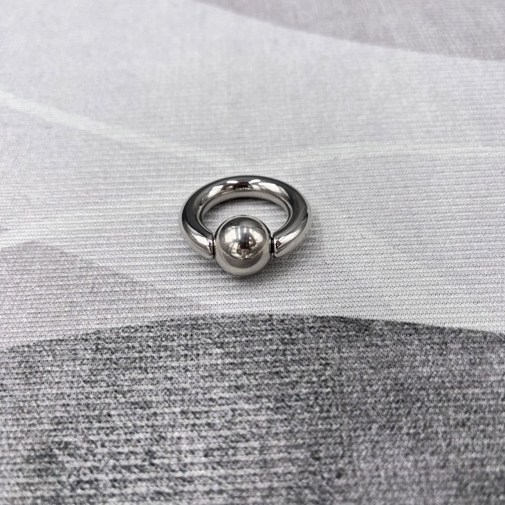 In Stock Thickness 6mm Stainless Steel Body Jewelry Snap Fit Captive Bead Ring