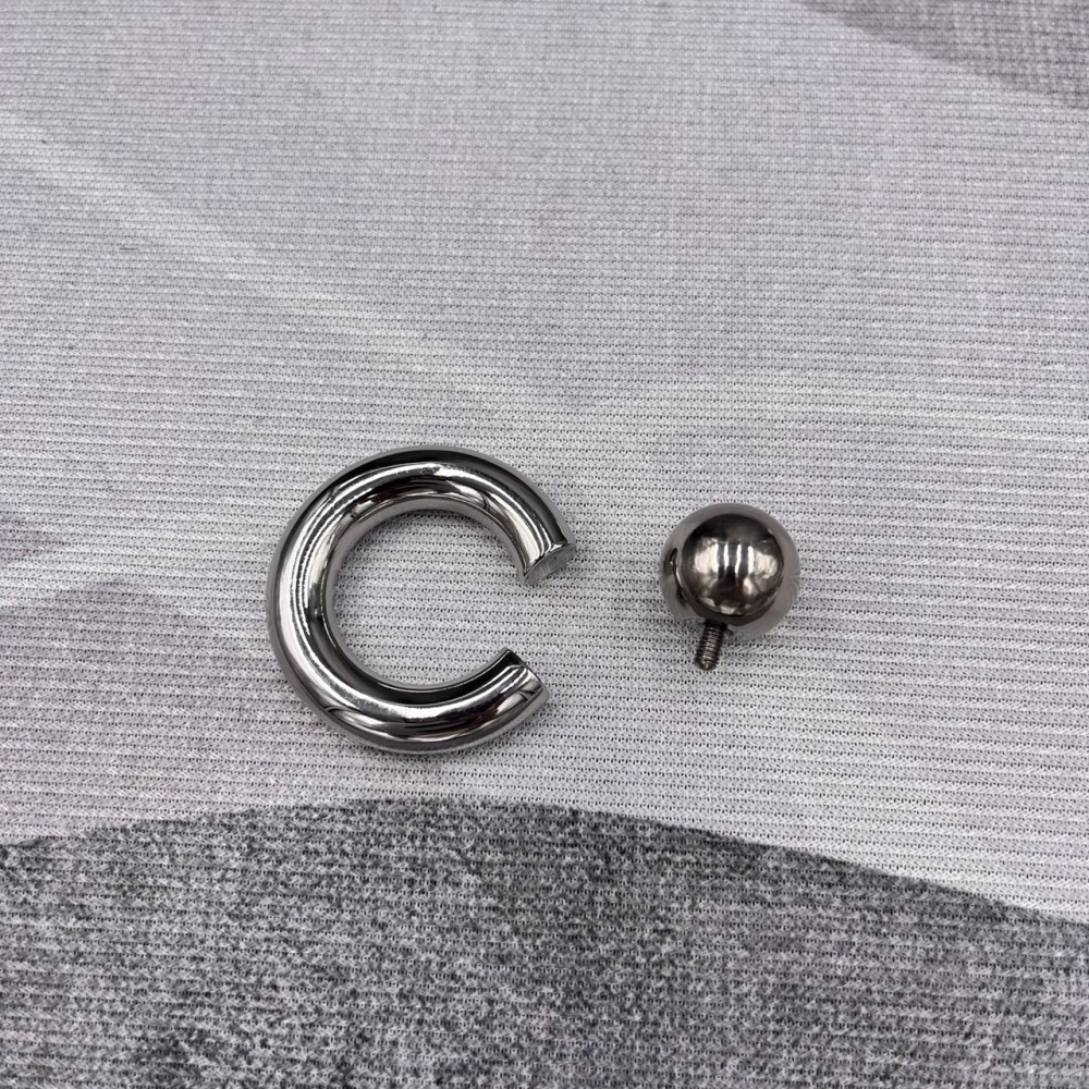 In Stock Gauge 8mm Screw On Captive Bead Ring