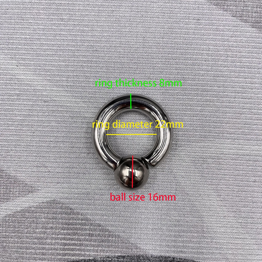 In Stock Gauge 8mm Screw On Captive Bead Ring