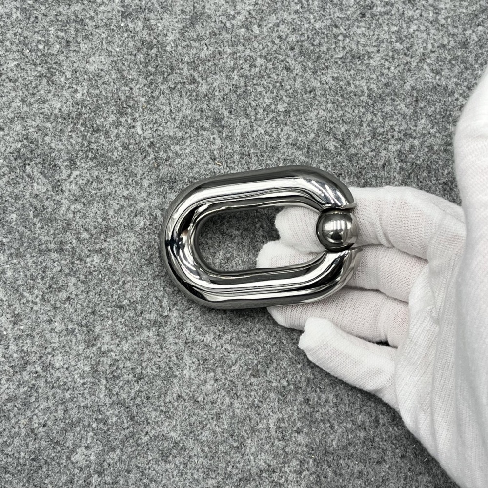 In Stock Weight 200g Stainless Steel Square Shape Testicle Ring Scrotum Ball Stretcher Ring