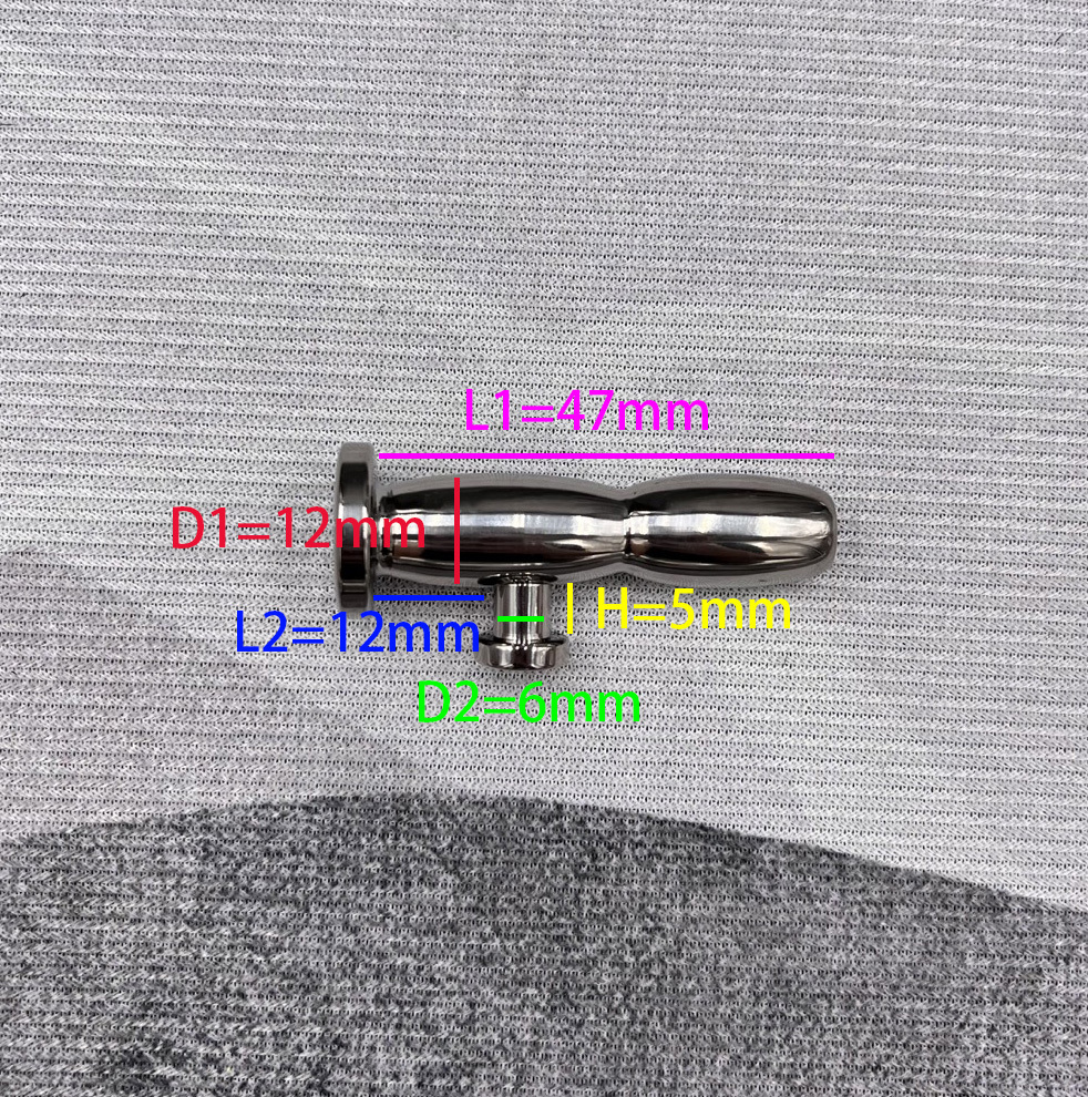 In Stock PA Gauge 6mm Titanium Prince Albert Wand PA#1 style