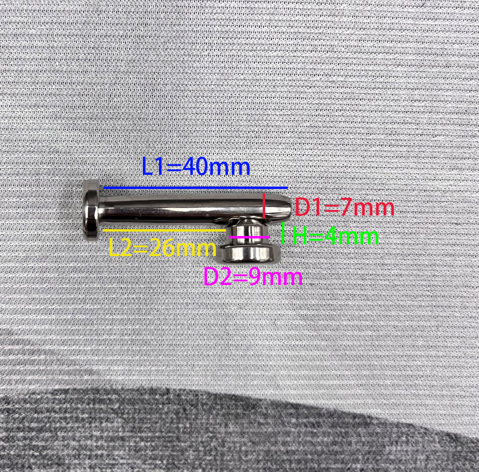 In Stock PA Gauge 9mm Titanium Prince Albert Wand PA#2C style