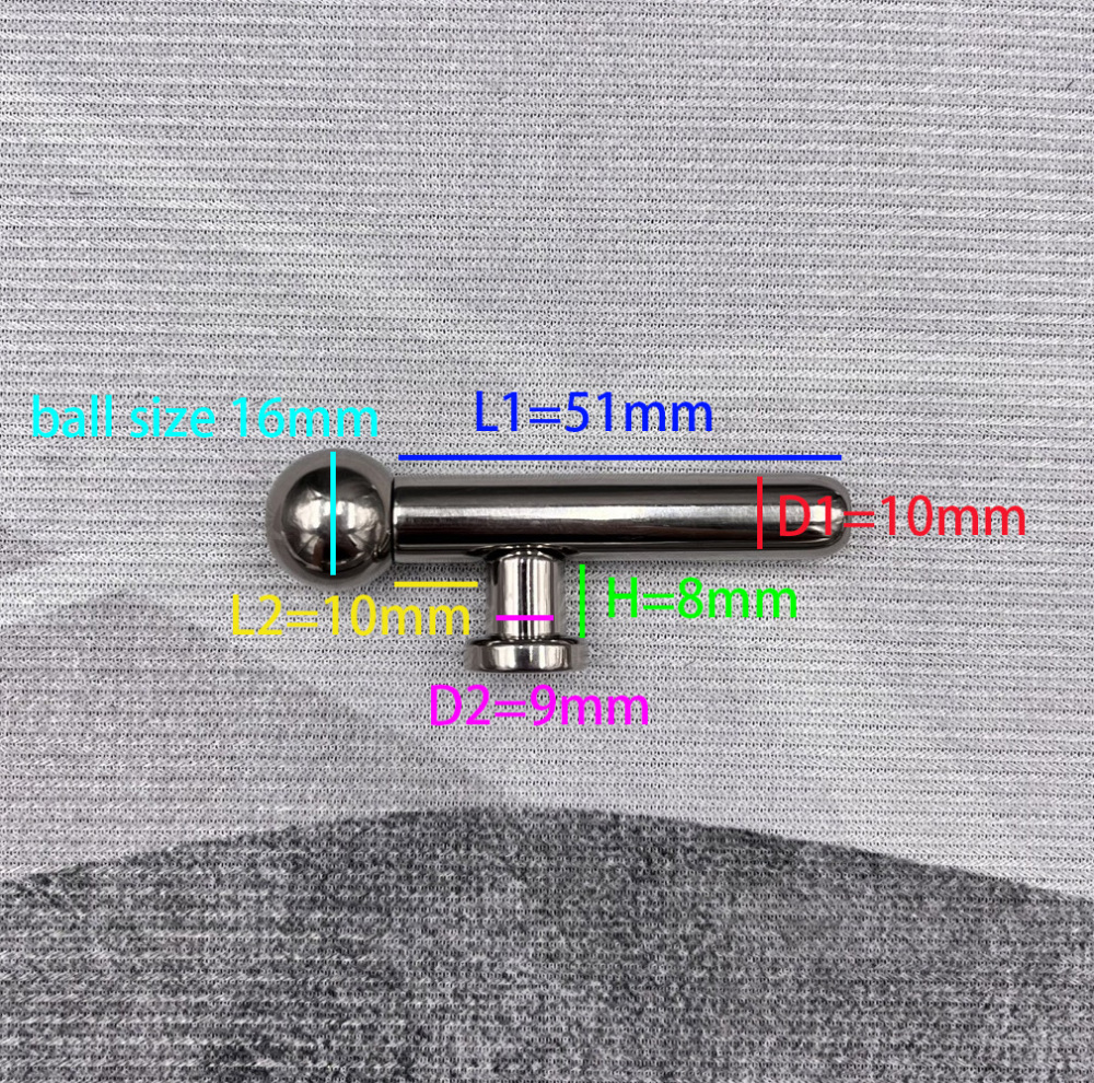 In Stock PA Gauge 9mm Titanium Prince Albert Wand PA#2B style