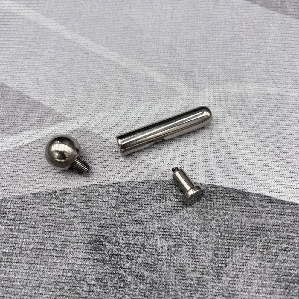 In Stock PA Gauge 6mm Titanium Prince Albert Wand PA#2B style