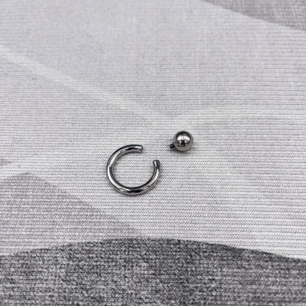 In Stock Gauge 3mm Stainless Steel Screw On Captive Bead Ring