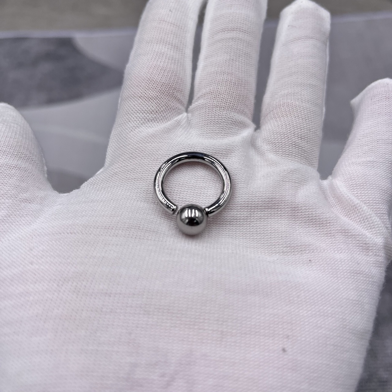 In Stock Gauge 3mm Stainless Steel Screw On Captive Bead Ring