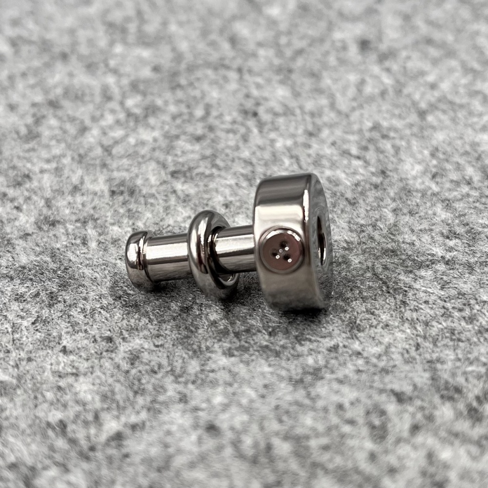 Titanium TetherSpout For Nom-Piercing Chastity