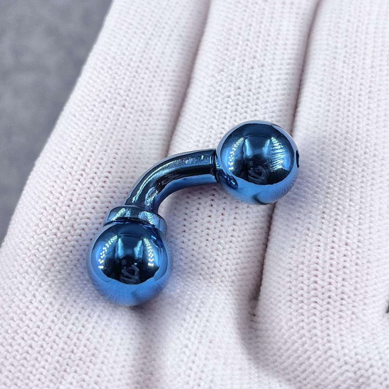 In Stock Gauge/Thickness 5mm Titanium L Shape PA Wand with Flat Ball
