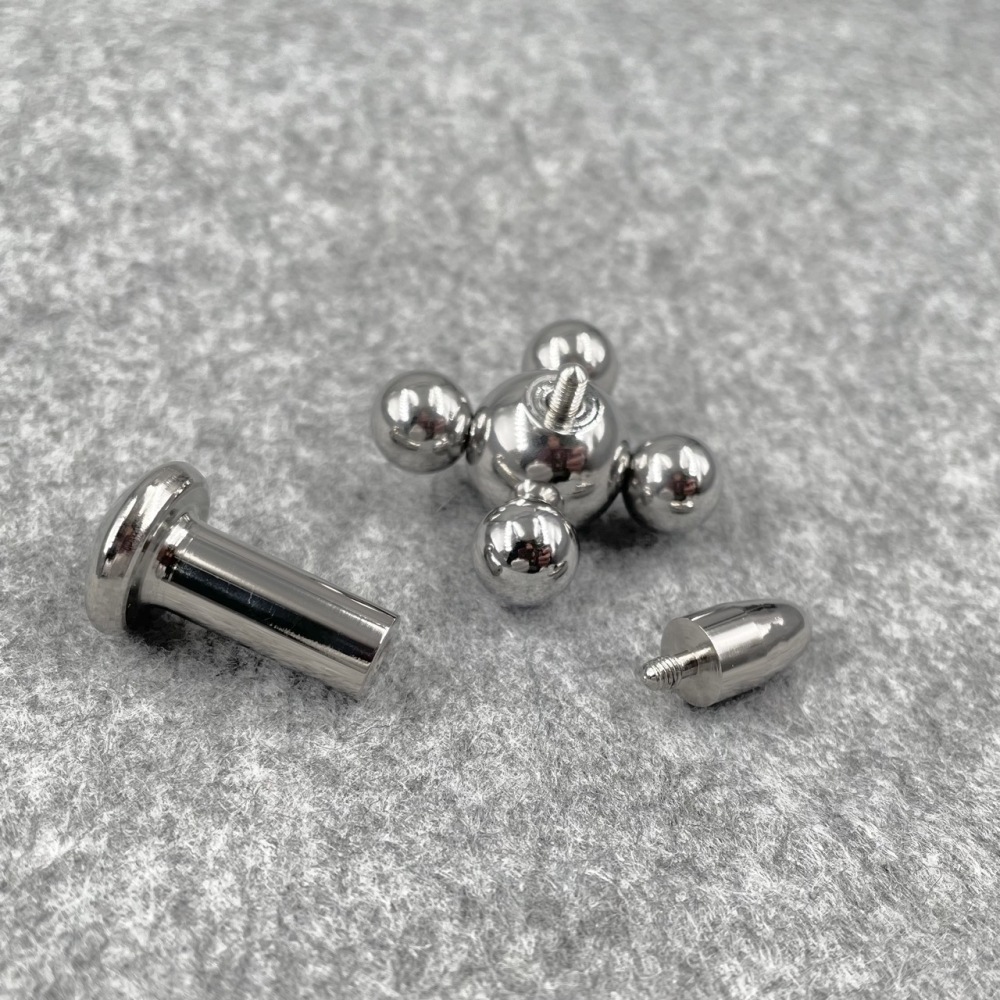 Customize Body Jewelry Straight Barbell With Ball