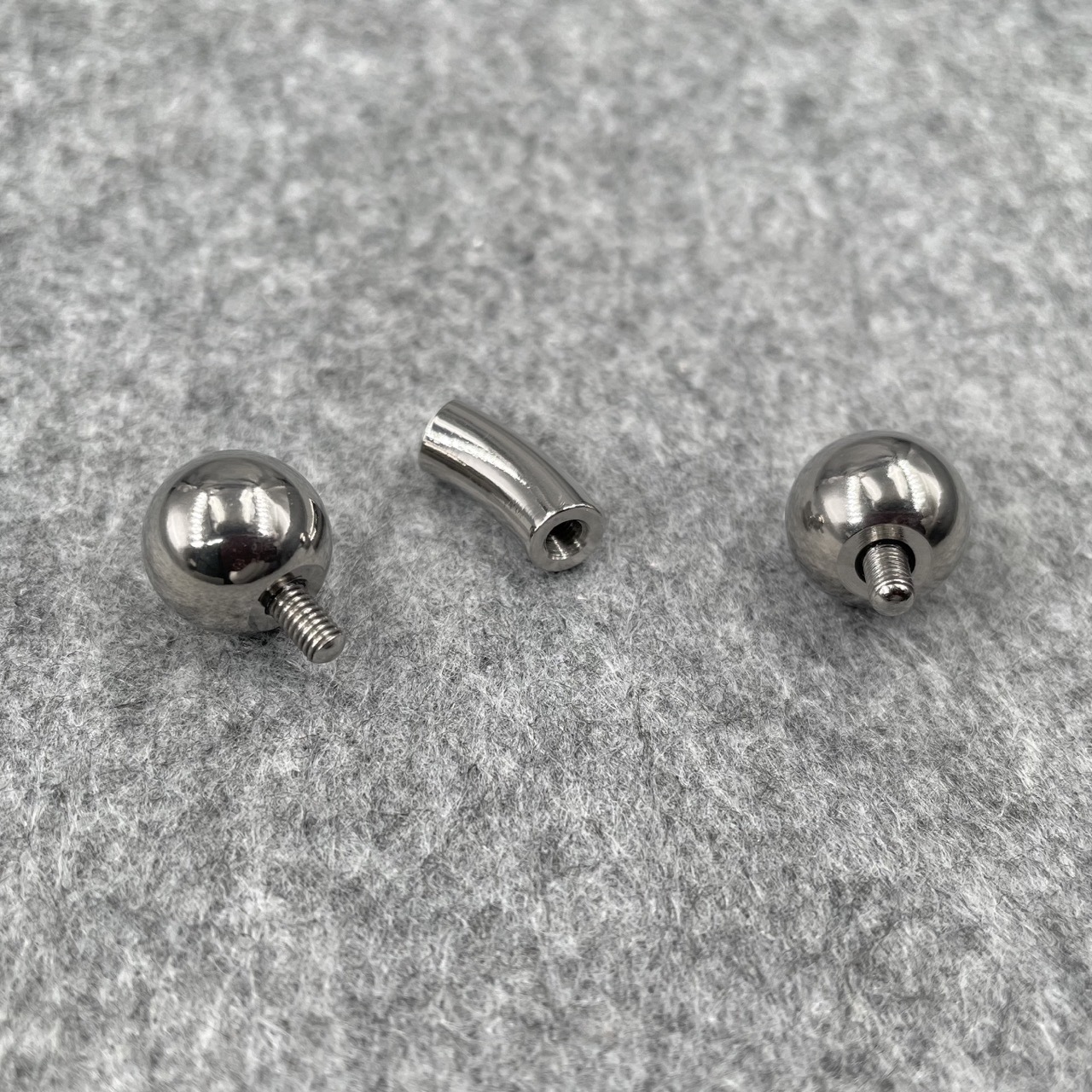 In Stock Gauge/Thickness 6mm Titanium Body Jewelry Bent Barbell