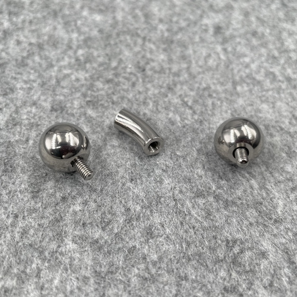 In Stock Gauge/Thickness 6mm Titanium Body Jewelry Bent Barbell